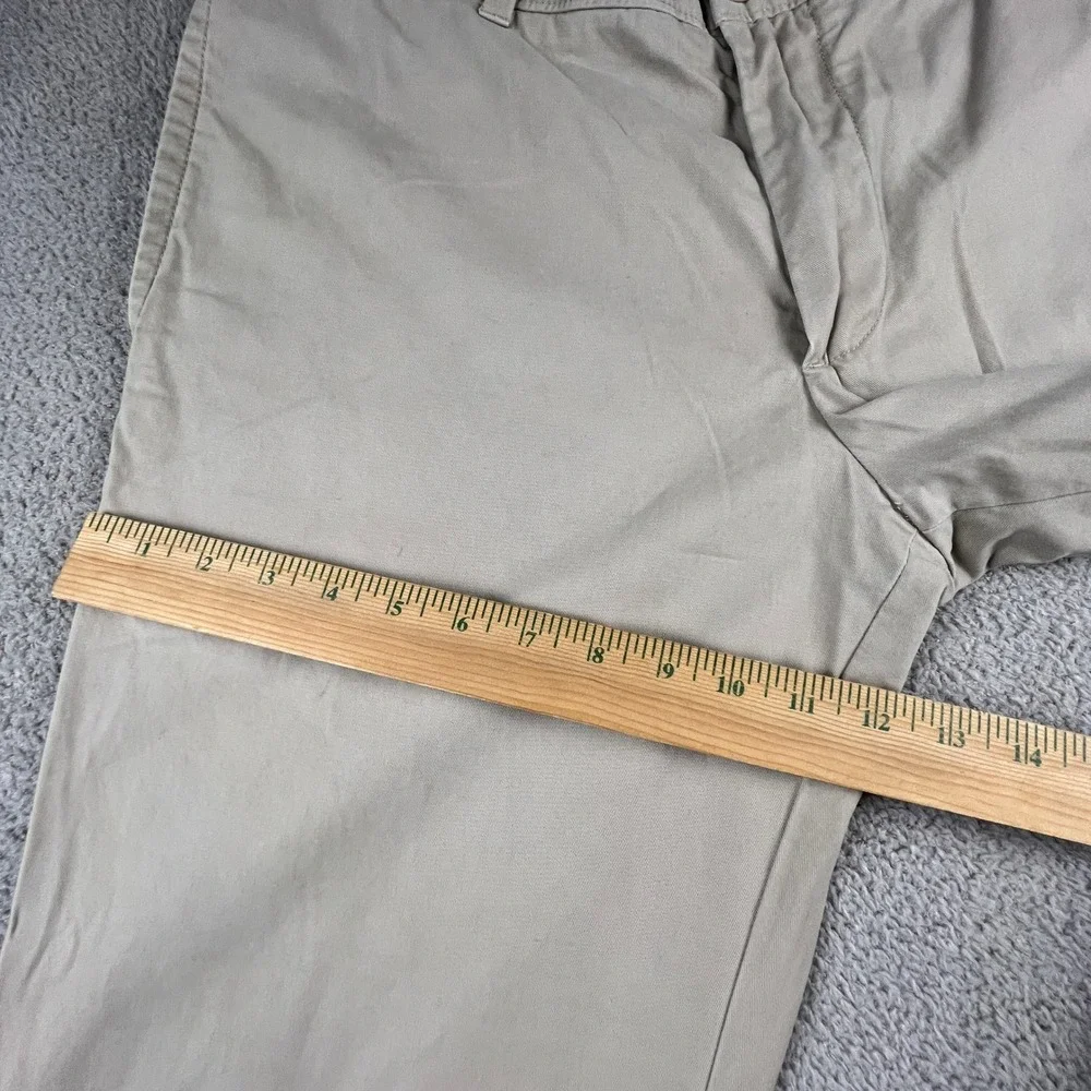 Banana Republic‎ Mens Chino Pants Khaki Wide Straight Leg 34x34 Kentfield Skater